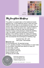 Load image into Gallery viewer, My Daughter's Wedding Quilt Pattern