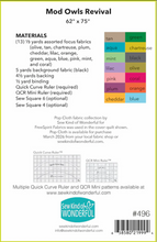 Load image into Gallery viewer, Mod Owls Revival Quilt Pattern