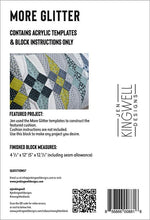 Load image into Gallery viewer, More Glitter Tempters Quilt Acrylic Template Only