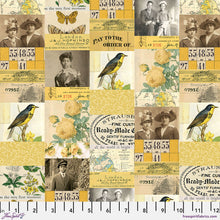 Load image into Gallery viewer, Yellow - Tiny Print from Palette Yellow by Tim Holtz for Freespirit