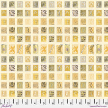 Load image into Gallery viewer, Yellow - Tiny Print from Palette Yellow by Tim Holtz for Freespirit