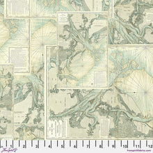 Load image into Gallery viewer, Eclectic Elements Palette TEAL Fat Quarter Bundle by Tim Holtz for Freespirit Fabric