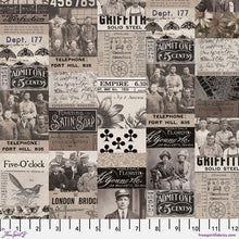 Load image into Gallery viewer, Pre-Order Eclectic Elements Palette Charcoal Half Yard Bundle by Tim Holtz for Freespirit Fabric