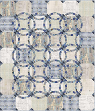 Load image into Gallery viewer, Collage in Indigo from Palette Indigo by Tim Holtz for Freespirit, PWTH290.Indigo