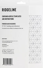 Load image into Gallery viewer, Ridgeline Quilt Tempters Acrylic Template Only