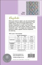 Load image into Gallery viewer, Chopsticks Quilt Pattern