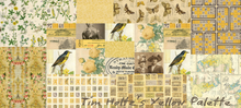 Load image into Gallery viewer, Yellow - Tiny Print from Palette Yellow by Tim Holtz for Freespirit