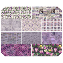 Load image into Gallery viewer, Eclectic Elements Palette Purple Half Yard Bundle by Tim Holtz for Freespirit Fabric