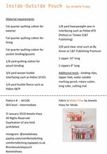 Load image into Gallery viewer, Inside Outside Pouch Pattern