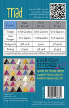 Load image into Gallery viewer, Triad Quilt Pattern