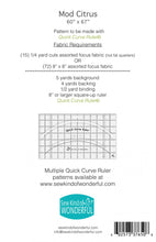 Load image into Gallery viewer, Mod Citrus Quilt Pattern