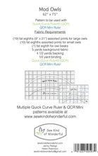 Load image into Gallery viewer, Mod Owl Quilt Pattern