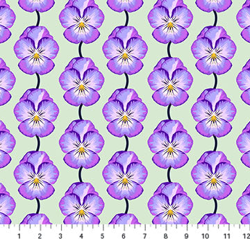 Pansy in Lavender by Anna Maria from Iconic Collection, Northcott, AMT124-83C, Anna Maria Textiles