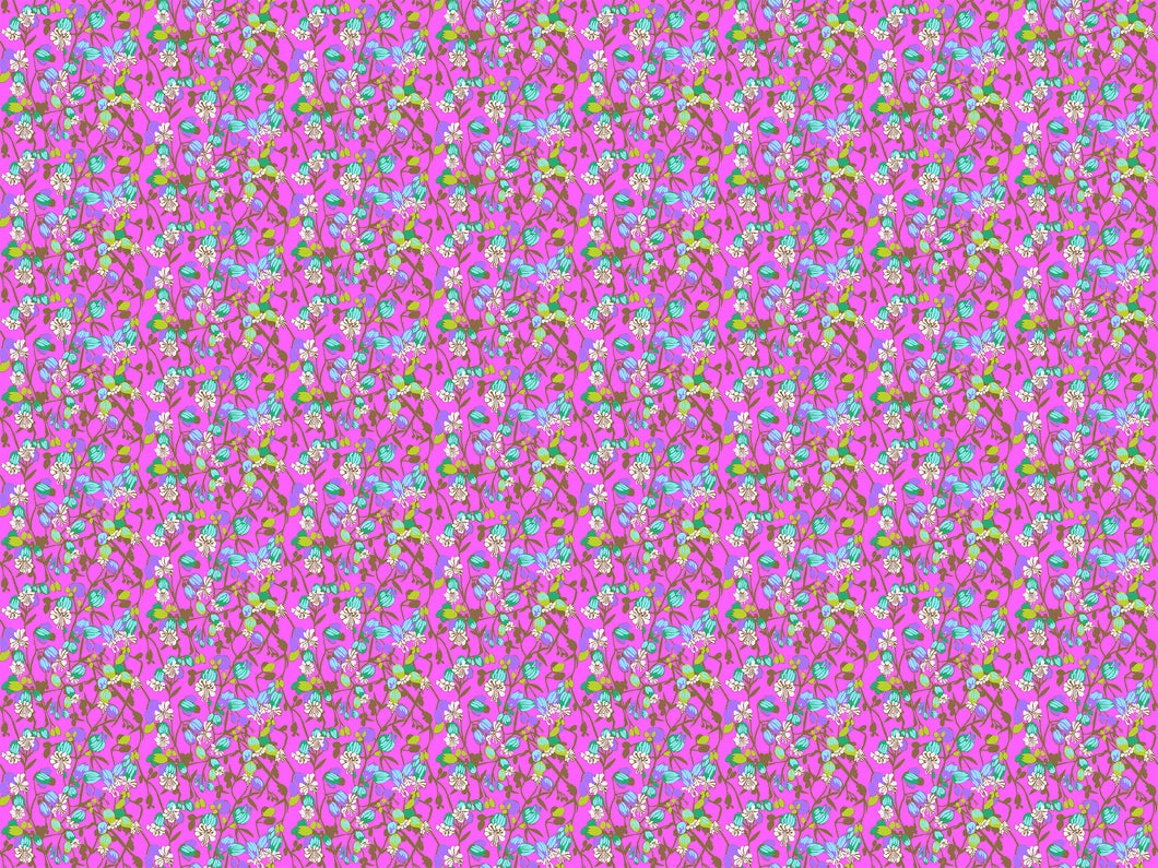 Silene in Fuchsia by Anna Maria from Jumpstart Collection, Northcott, AMT127-84V, Anna Maria Textiles