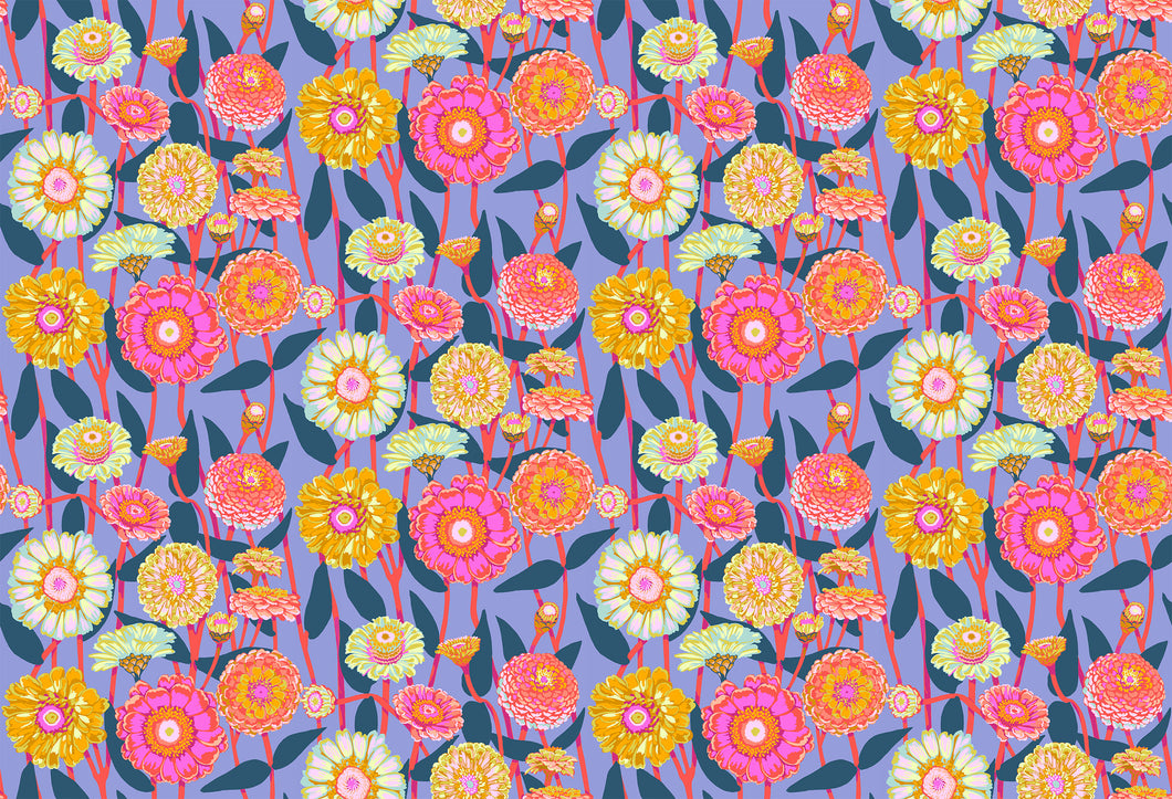 Zinnia in Glow by Anna Maria from Jumpstart Collection, Northcott, AMT131-42C, Anna Maria Textiles