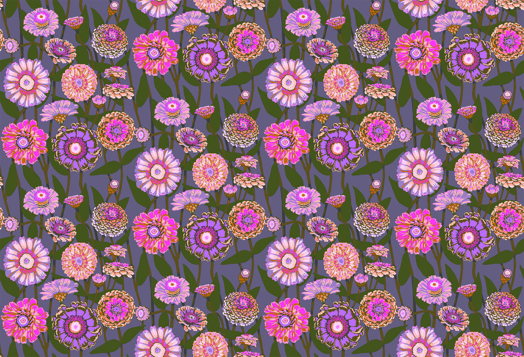 Zinnia in Mauve by Anna Maria from Jumpstart Collection, Northcott, AMT131-82V, Anna Maria Textiles