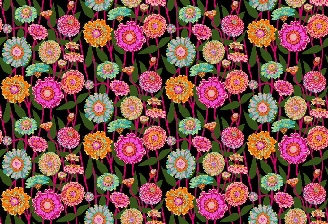 Zinnia in Berry by Anna Maria from Jumpstart Collection, Northcott, AMT131-99L, Anna Maria Textiles