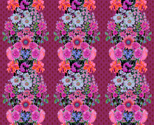 Load image into Gallery viewer, Pre-Order, Beata&#39;s Garden in Plum by Anna Maria from Perennial Borders Collection, Northcott, AMT137-84L, Anna Maria Textiles
