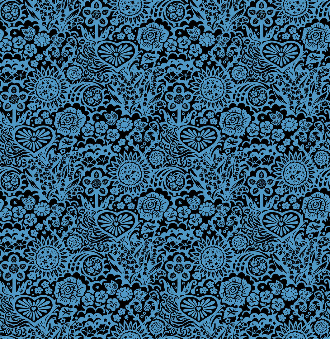 Pre-Order, Big Heaven in Bluejeans by Anna Maria from Yesterday Collection, Northcott, AMT157-62L