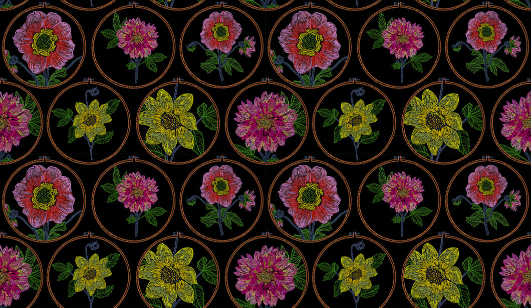 Feeling Hopeful in Black by Anna Maria from Silhouette Collection, Northcott, CLAMT100-99L