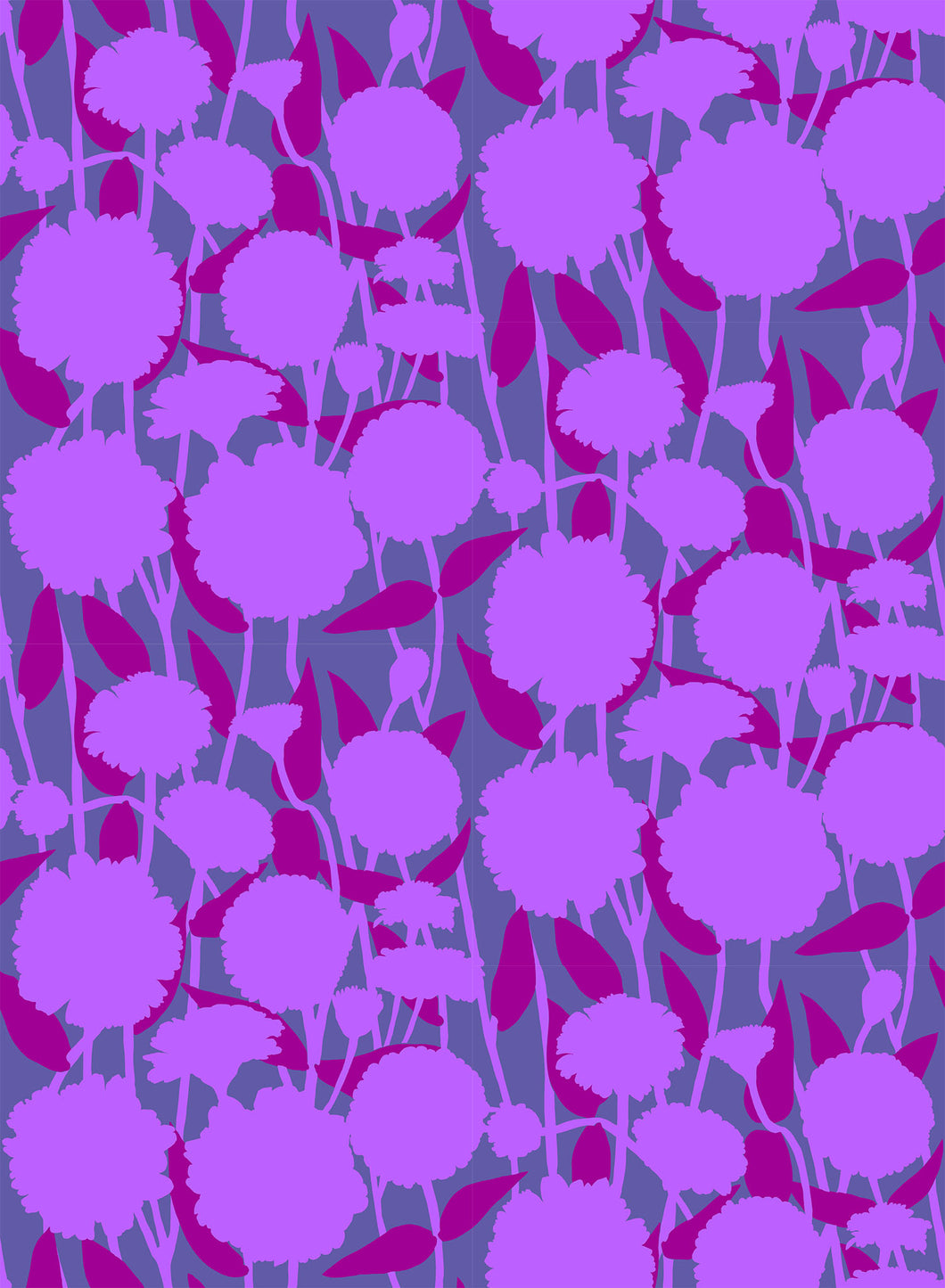 Pompom in Grape by Anna Maria from Silhouette Collection, Northcott, CLAMT103-83C