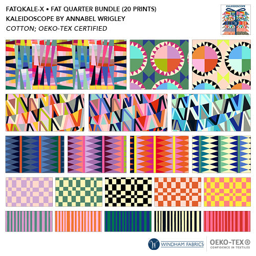 Pre-Order Kaleidoscope Half Yard Bundle by Annabel Wrigley for Windham Fabrics