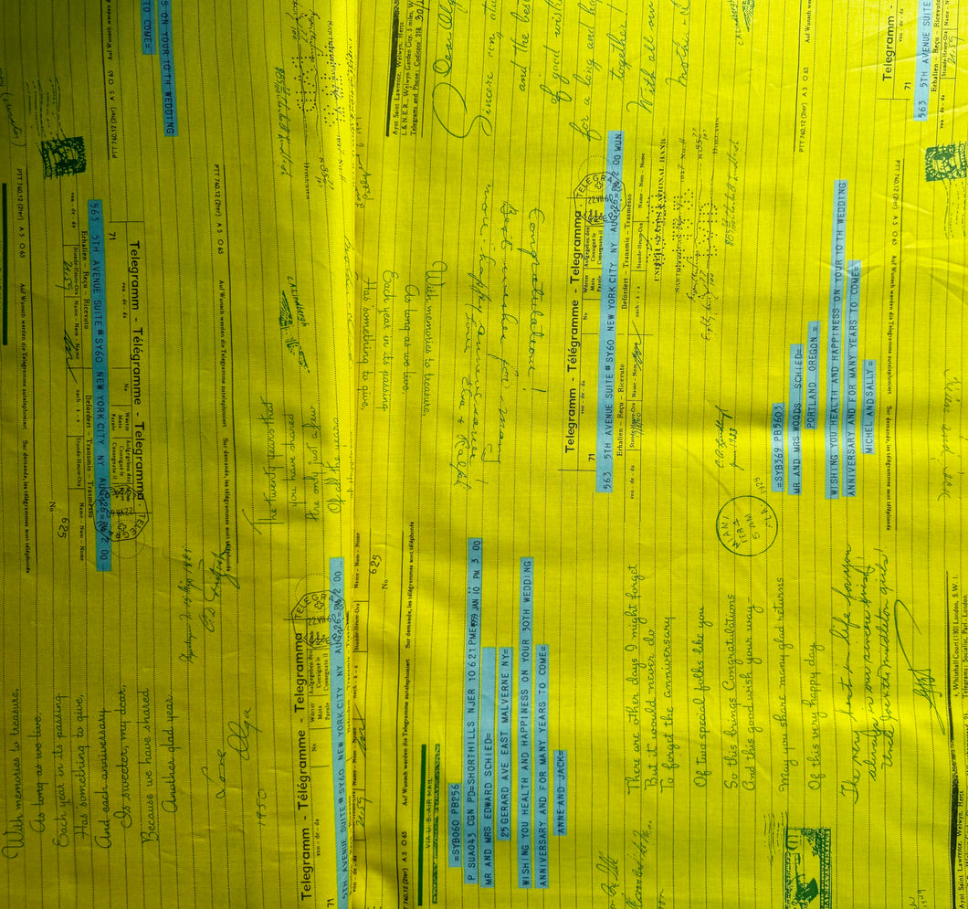 Wedding Letters in Yellow from YUWA Japan