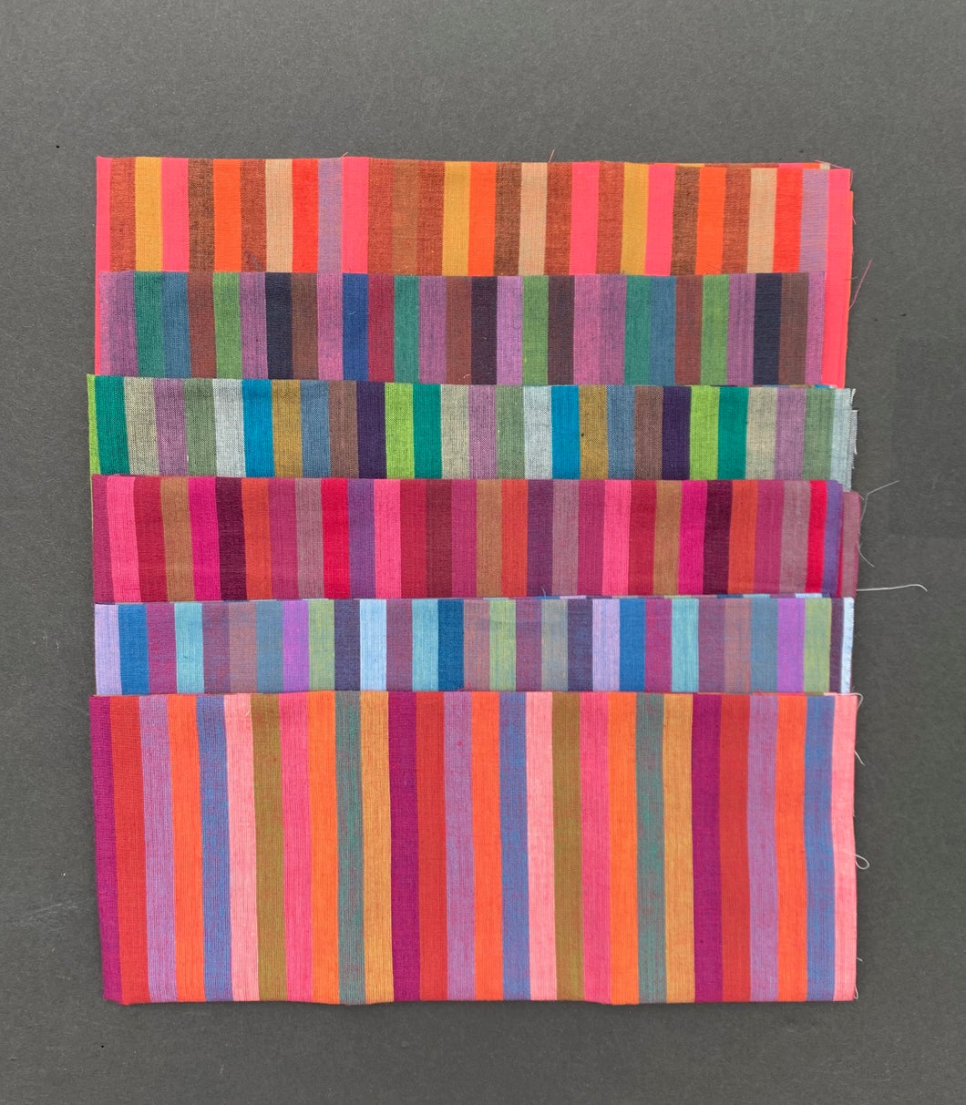 Kaffe Fassett Narrow Stripe Woven Stripes Fat Quarter Bundle