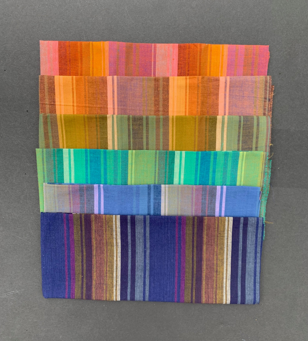 Kaffe Fassett Exotic Stripe Woven Stripes Fat Quarter Bundle