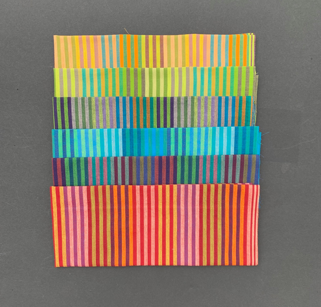 Kaffe Fassett Caterpillar Woven Stripes Half Yard Bundle