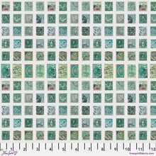 Load image into Gallery viewer, Stamps in Teal from Palette Teal by Tim Holtz for Freespirit, PWTH271.Teal
