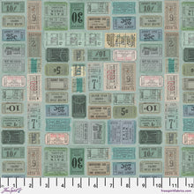 Load image into Gallery viewer, Tickets in Teal from Palette Teal by Tim Holtz for Freespirit, PWTH272.Teal

