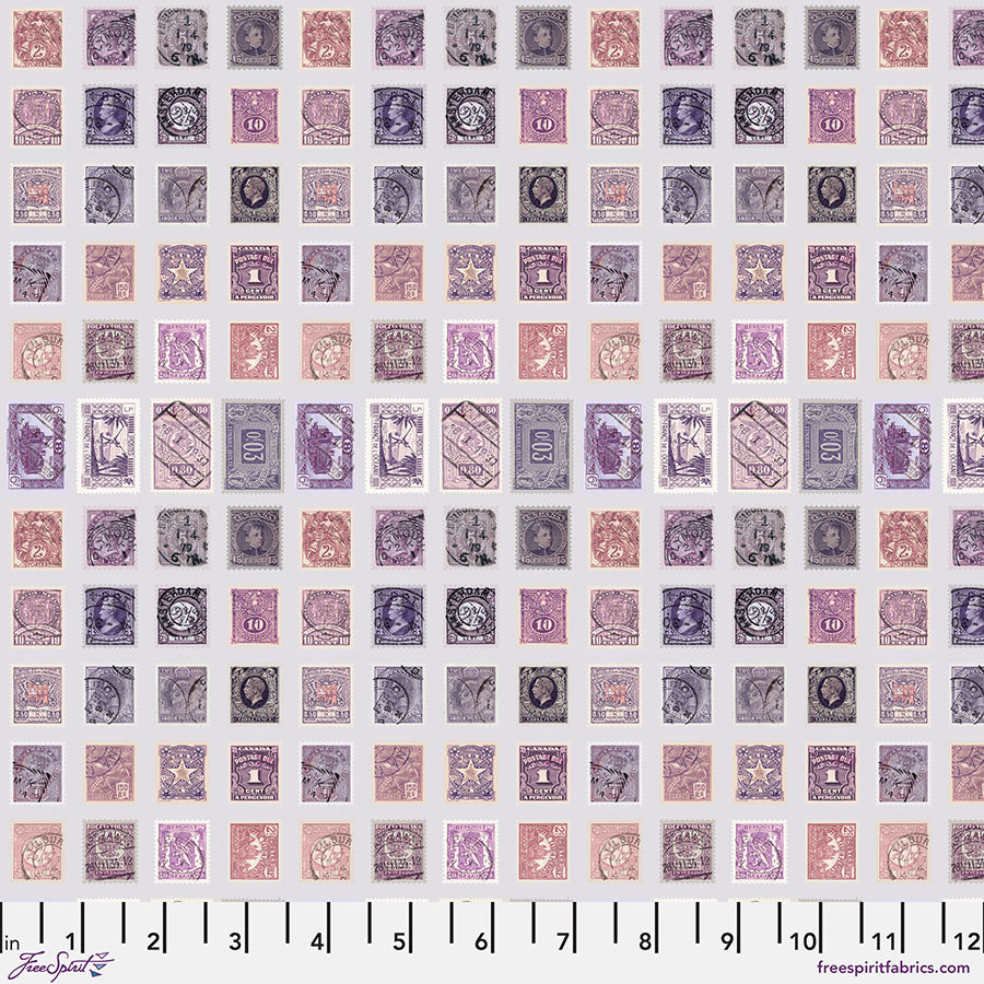 Stamps in Purple from Palette Purple by Tim Holtz for Freespirit