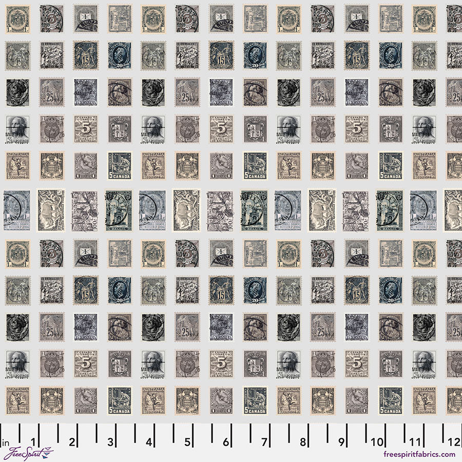 Pre-Order Stamps in Charcoal from Palette Charcoal by Tim Holtz for Freespirit