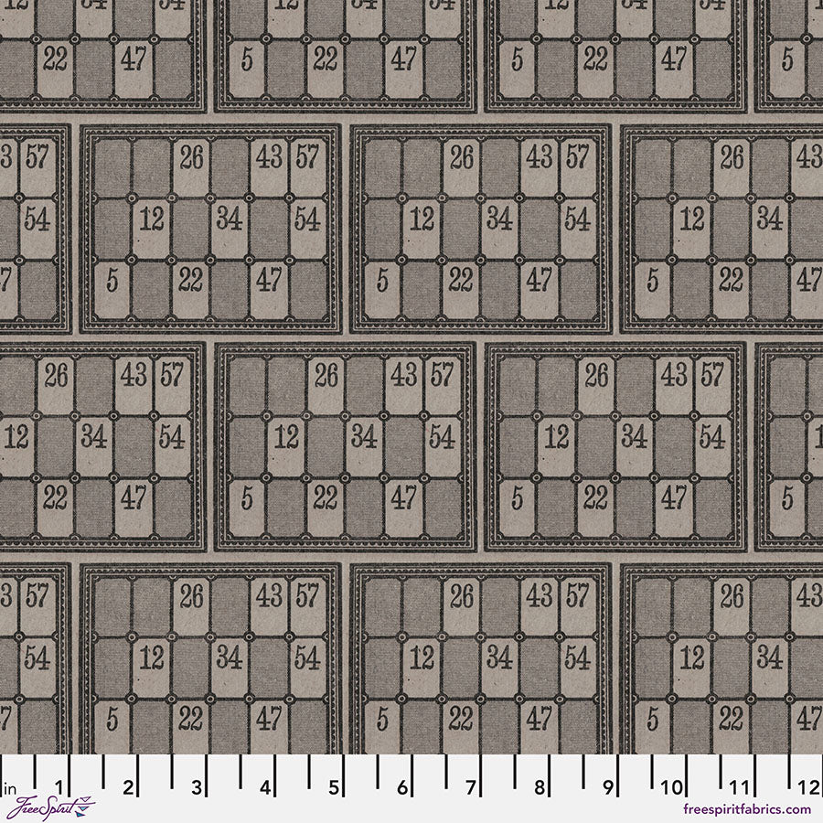 Pre-Order Numbers in Charcoal from Palette Charcoal by Tim Holtz for Freespirit