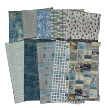 Load image into Gallery viewer, Tickets in Blue from Palette Blue by Tim Holtz for Freespirit, PWTH282.Blue
