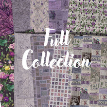 Load image into Gallery viewer, Eclectic Elements Palette Purple Half Yard Bundle by Tim Holtz for Freespirit Fabric

