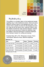 Load image into Gallery viewer, My Wedding Ring Quilt Pattern
