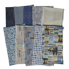 Load image into Gallery viewer, Wallpaper in Indigo from Palette Indigo by Tim Holtz for Freespirit, PWTH297.Indigo
