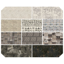 Load image into Gallery viewer, Pre-Order Stamps in Charcoal from Palette Charcoal by Tim Holtz for Freespirit
