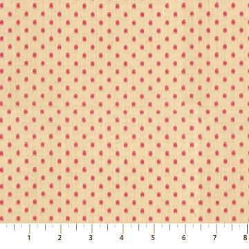 Pre-Order, Droplets in Rouge Garden Variety WAMT104-28L Anna Maria Textiles