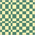 Pre-Order Kaleidoscope Checker in Agave/Vanilla Custard by Annabel Wrigley, Windham Fabrics, 54120D-2