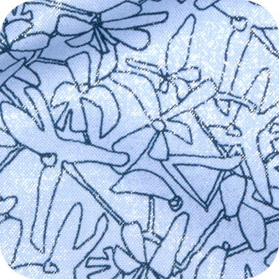 Floral in Periwinkle