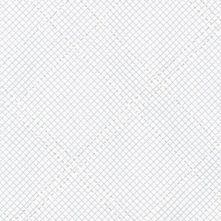 Tartan Single Border in White