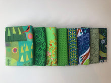 Load image into Gallery viewer, Cool Green Fat Quarter Precut Bundle
