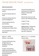 Load image into Gallery viewer, Inside Outside Pouch Pattern
