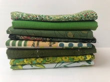 Load image into Gallery viewer, Warm Green Fat Quarter Precut Bundle
