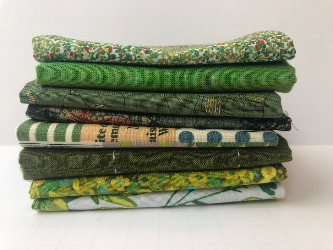 Warm Green Fat Quarter Precut Bundle