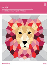 Load image into Gallery viewer, Lion English Paper Piecing Project
